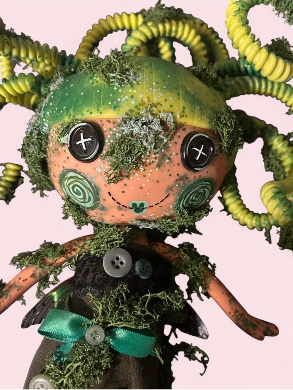 Handcrafted Green Moss lalaloopsy Doll